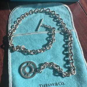 Tiffany & Co Sterling Silver Atlas Toggle Necklace